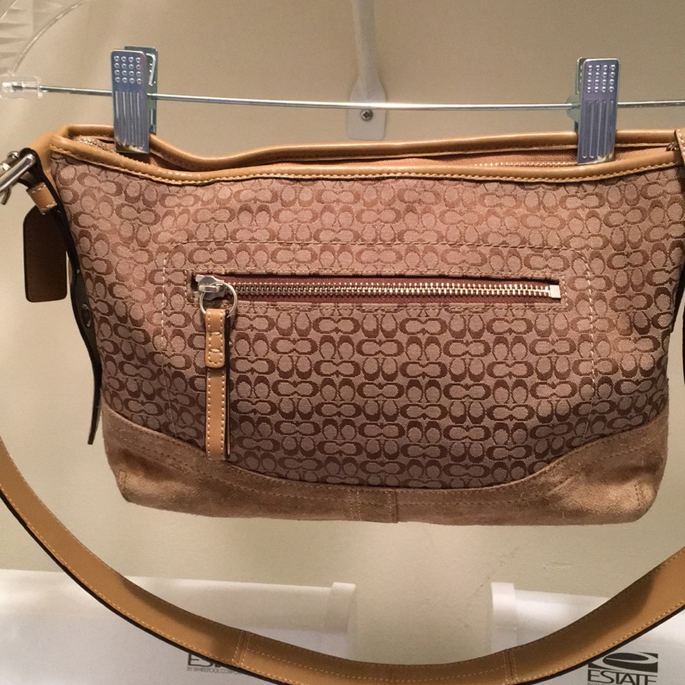 Coach Taupe Soho Hobo Signature Bag